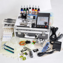 Hot sell professional 2 guns tattoo machine kit(8 inks)